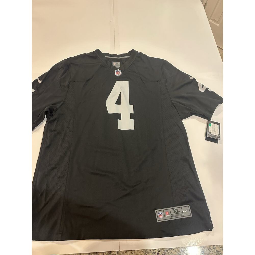 NIKE NFL On-Field Las Vegas Raiders Derek Carr Jersey #4 - Mens Size XL - NWT